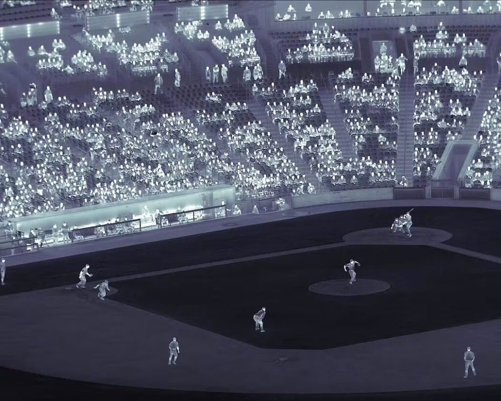 A scene from a baseball game